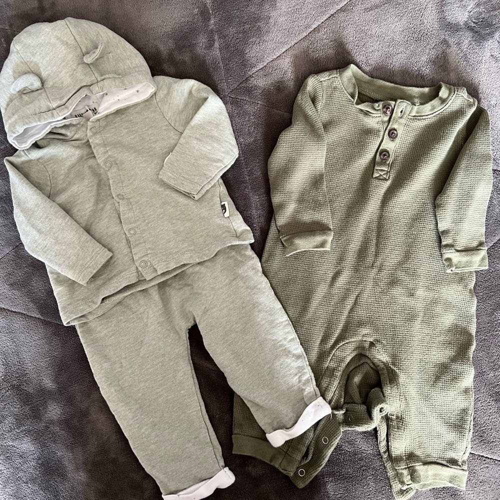 Green Baby Outfit Set